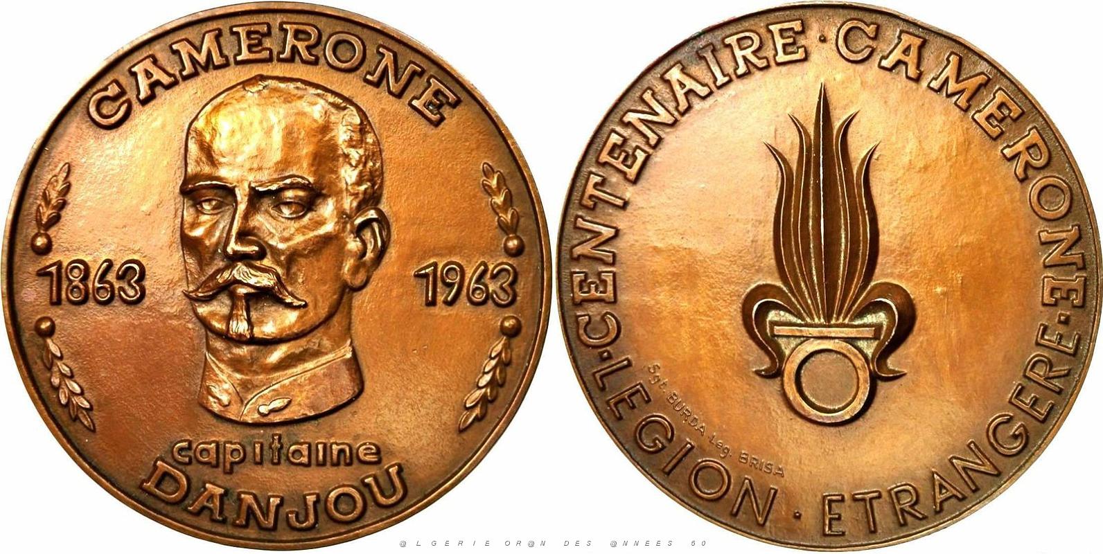 MEDAILLES D AFN 214 Camerone Capitaine Danjou 1963.jpg